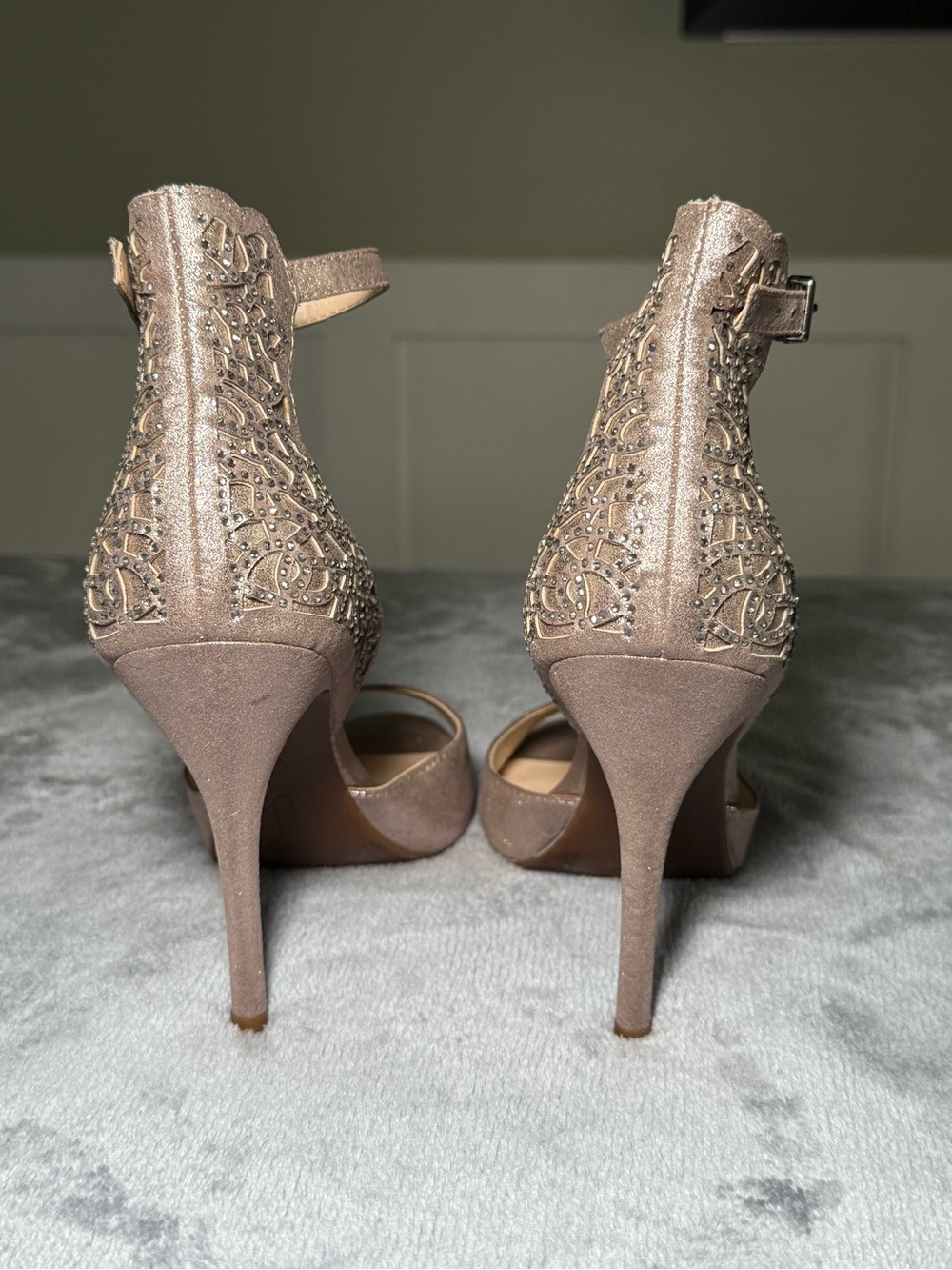 Jessica Simpson Bellona Heels - Taupe - Size 8.5 - Picture 2 of 12